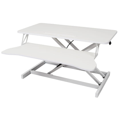 Adjustable Standing Desk Converter with Keyboard Tray for Workspace