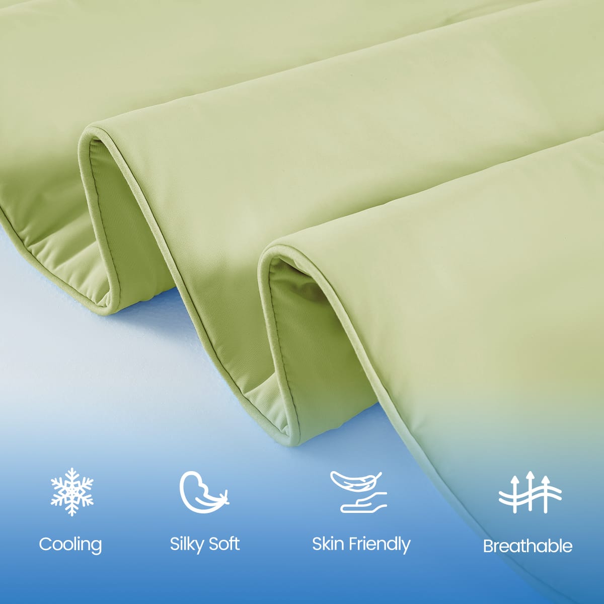 Sage Nylon Comforter - 108x90 Inch Cooling Bedding