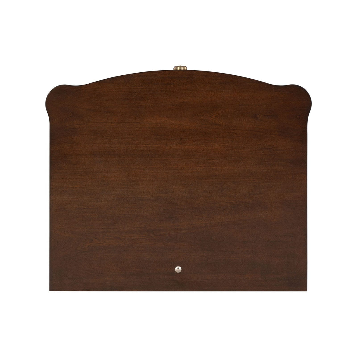 Modern Cherry End Table - Gold Legs & Tray