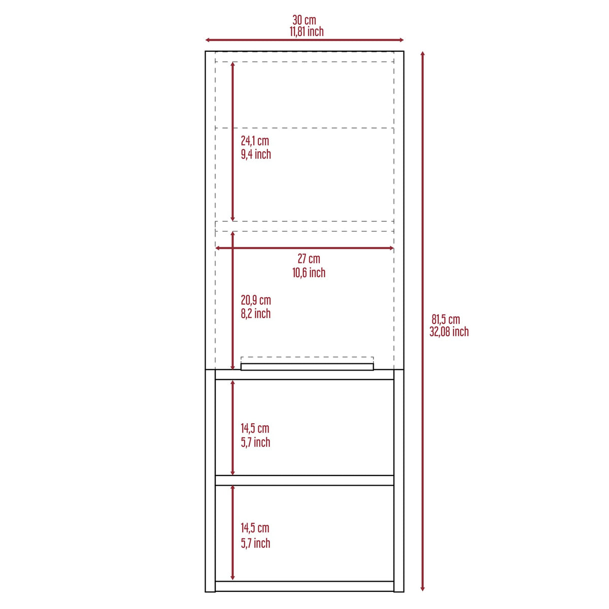 White Particle Board Bathroom Cabinet with Shelves for Storage