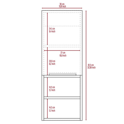 White Particle Board Bathroom Cabinet with Shelves for Storage
