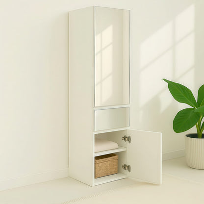 White Wood Modular Closet Cabinet - 70.9" Wide for Bedroom