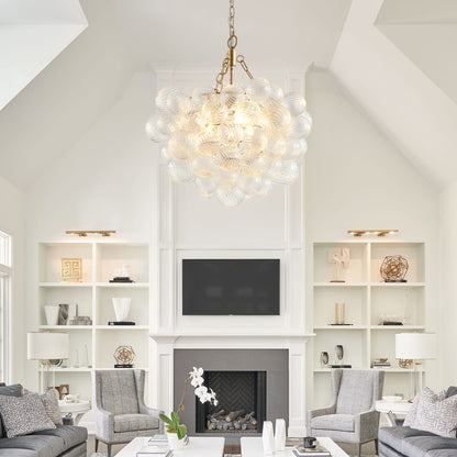 Gold Iron Pendant Light Chandelier - 20 Inch Modern Lighting