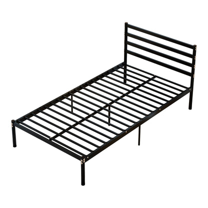 Twin Metal Bunk Bed Frame - Box Spring Free Storage for Bedroom