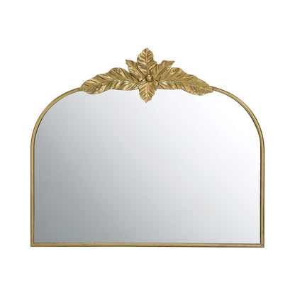 Gold Arched Mirror - Iron & MDF Frame, 39.5" x 35" for Bathroom