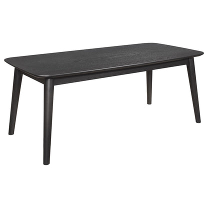 Black Rectangular Coffee Table Set - 3 Piece Dining Table