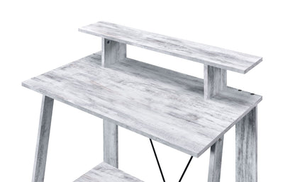 Nypho Antique White & Black Writing Desk - Work From Home Storage