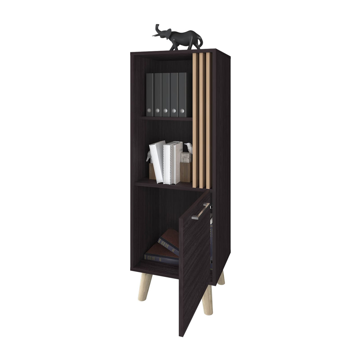 3-4 Shelf Storage Cabinet Multicolor Particle Board