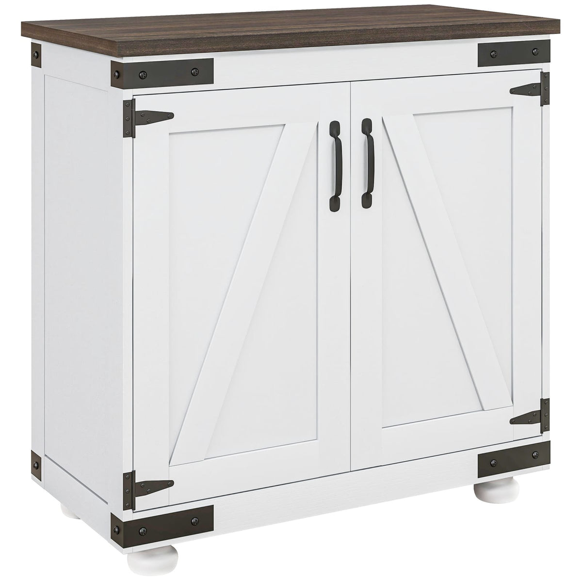 Modern Farmhouse Kitchen Storage Sideboard with Adjustable Shelves