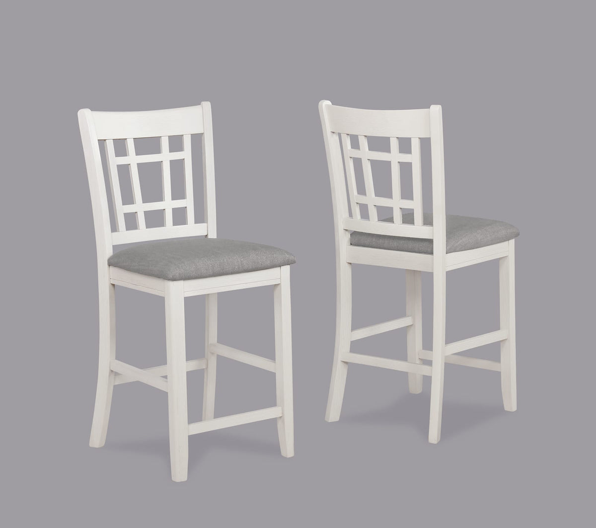 2pc Farmhouse Dining Chairs Set with Dark Wood Finish for Dining Room