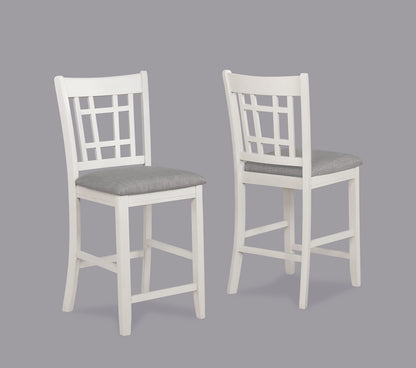 2pc Farmhouse Dining Chairs Set with Dark Wood Finish for Dining Room