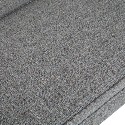 Gray Upholstered Bench - 50 Inch Wide Storage Seat