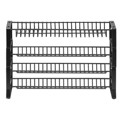 Black Iron Spice Rack Organizer - 3 Tier Kitchen Storage