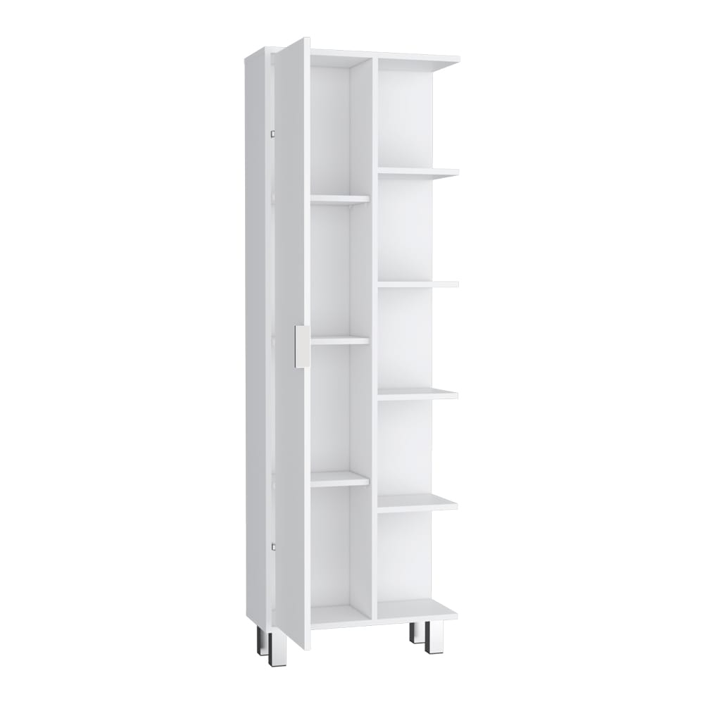 White Bathroom Storage Cabinet - 82" Wide