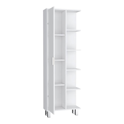 White Bathroom Storage Cabinet - 82" Wide