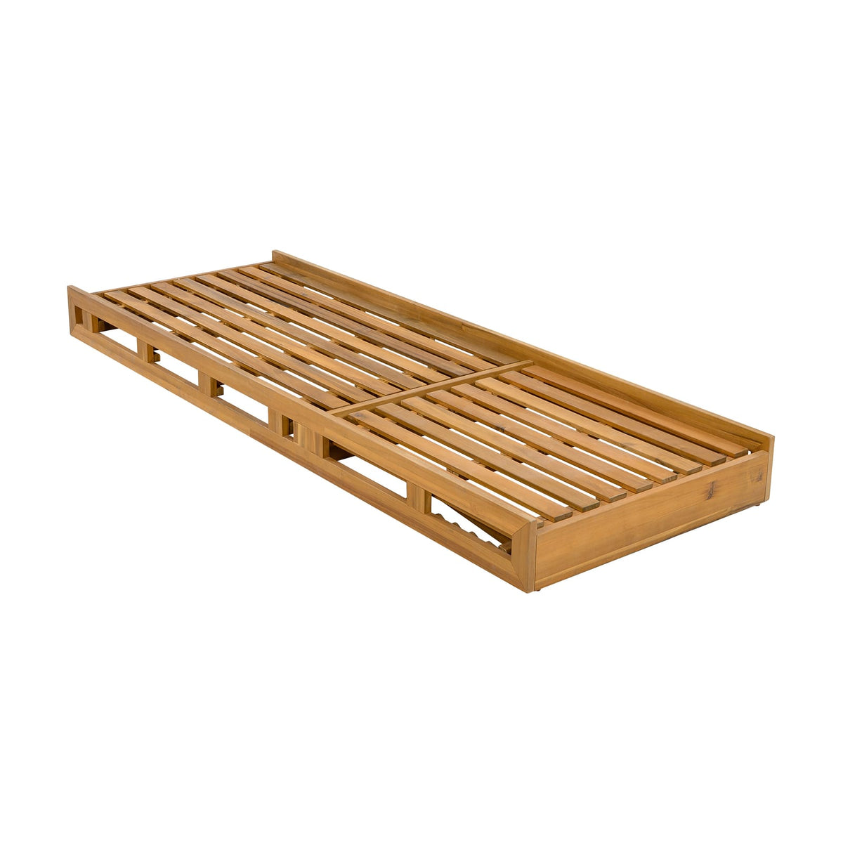 Teak Acacia Wood Lounge Chair - Outdoor Patio Seating