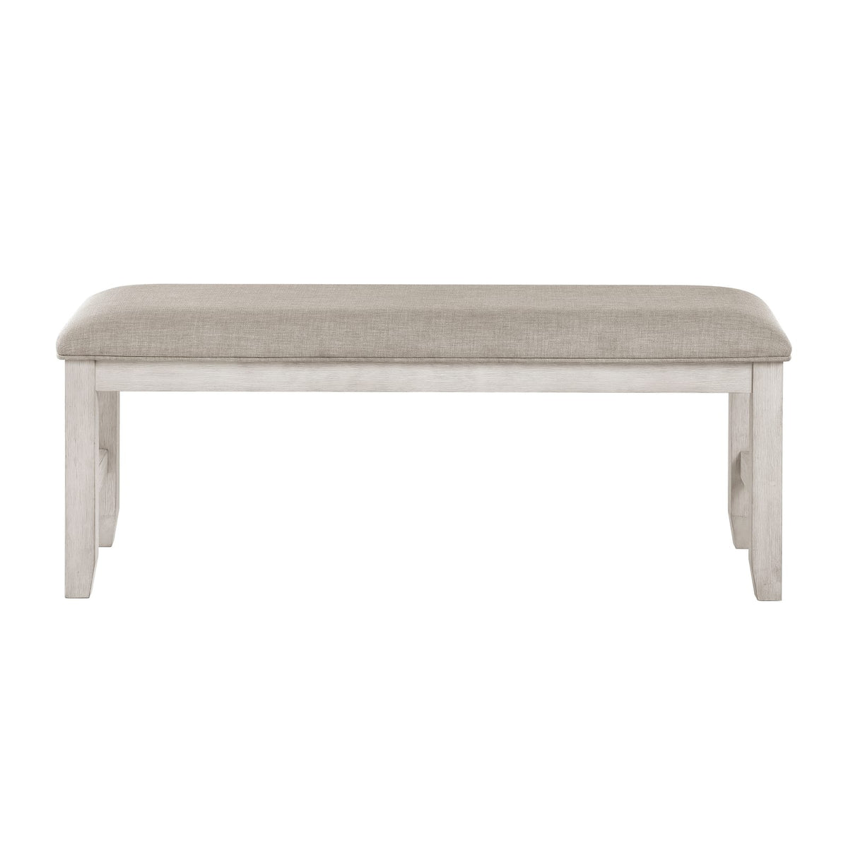 Antique White Farmhouse Dining Bench - 48" x 16"