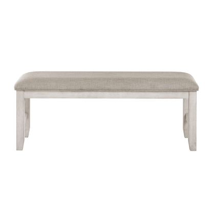 Antique White Farmhouse Dining Bench - 48" x 16"