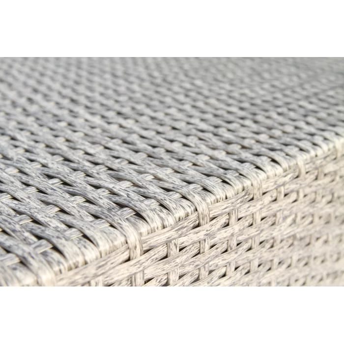 Grey Wicker Sectional Patio Sofa Set with Cushions
