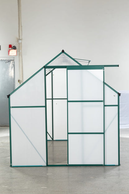 Green Aluminum Garden Greenhouse for Patio or Poolside
