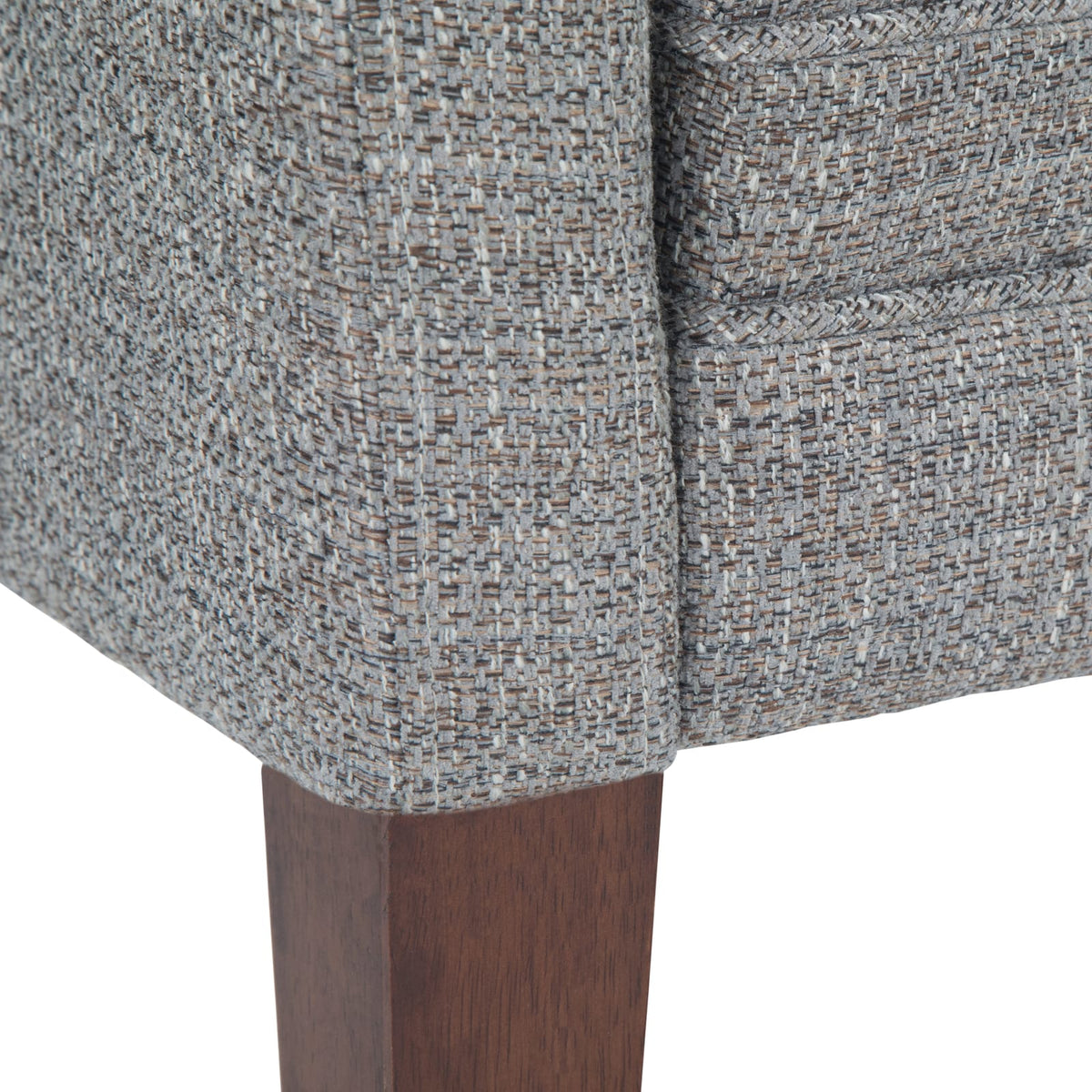 Gray Upholstered Bench - 50 Inch Wide Storage Seat
