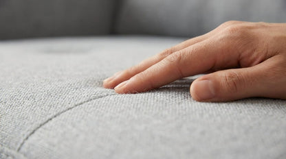 Modern Gray L-Shaped Sectional Sofa - Comfortable Linen Seating