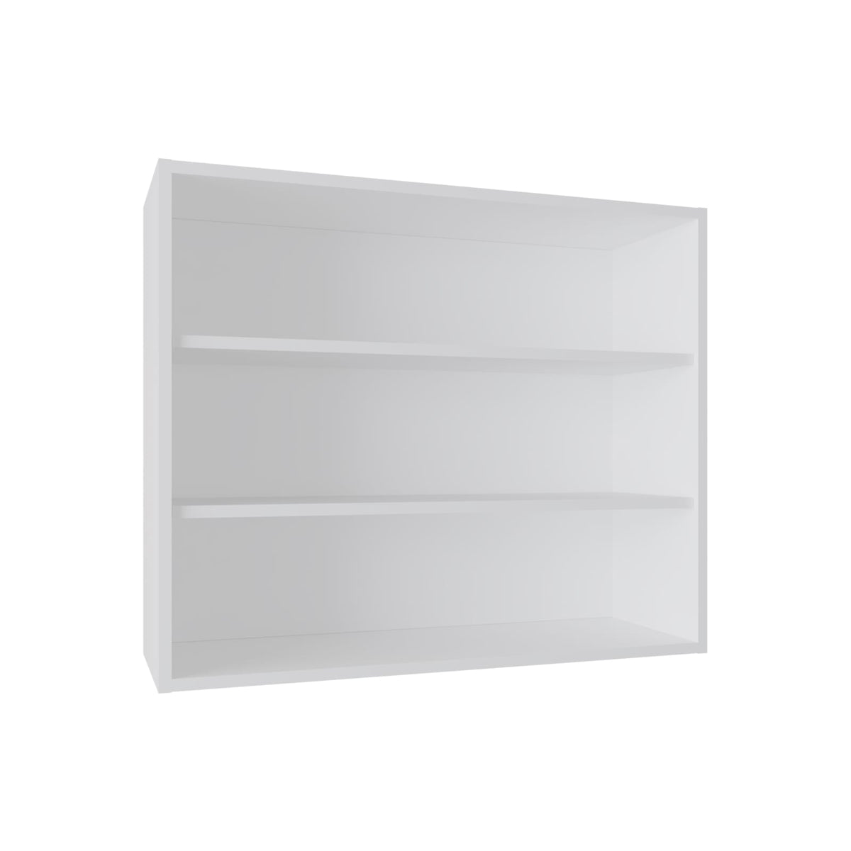 White Engineered Wood Wall Shelf with 3 Shelves for Display Storage for Living Room