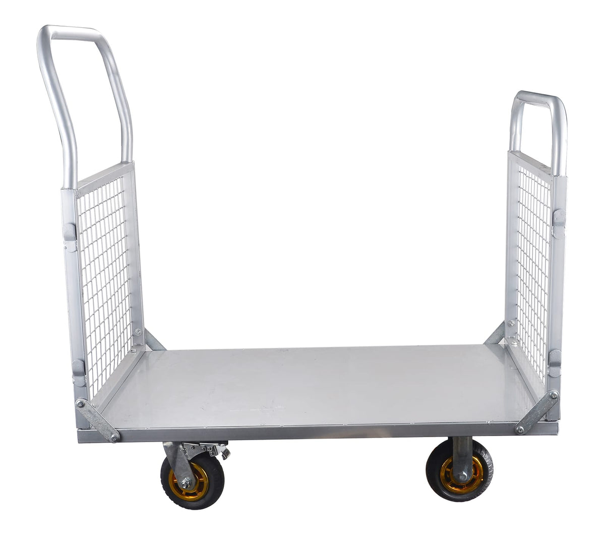 6-in-1 Platform Truck with Cage - Heavy Duty Dolly, 1800 lbs Capacity