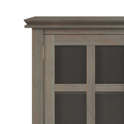 Artisan Medium Storage Cabinet - Distressed Grey | Wood Cabinets