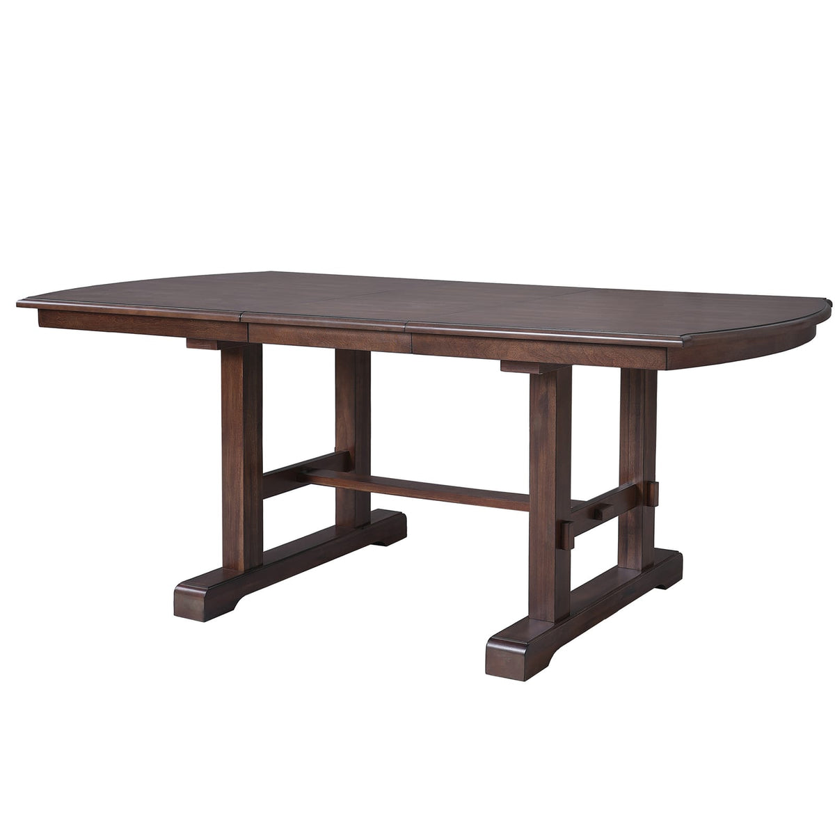 Expandable Dining Table - 59" to 77" Rectangular Cherry Wood Table