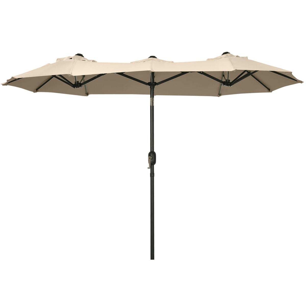 Large Brown Patio Umbrella 9.5 Foot - Outdoor Shade