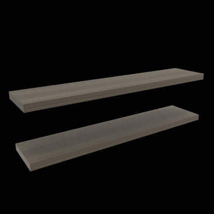 Ecco 47" Wide Floating Shelves Set Of 2, Olive