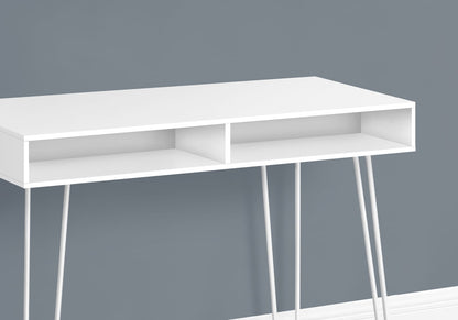 White Computer Desk - Home Office Storage, 40"L