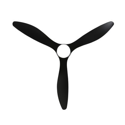 52 Inch Black Iron Ceiling Fan with Lights