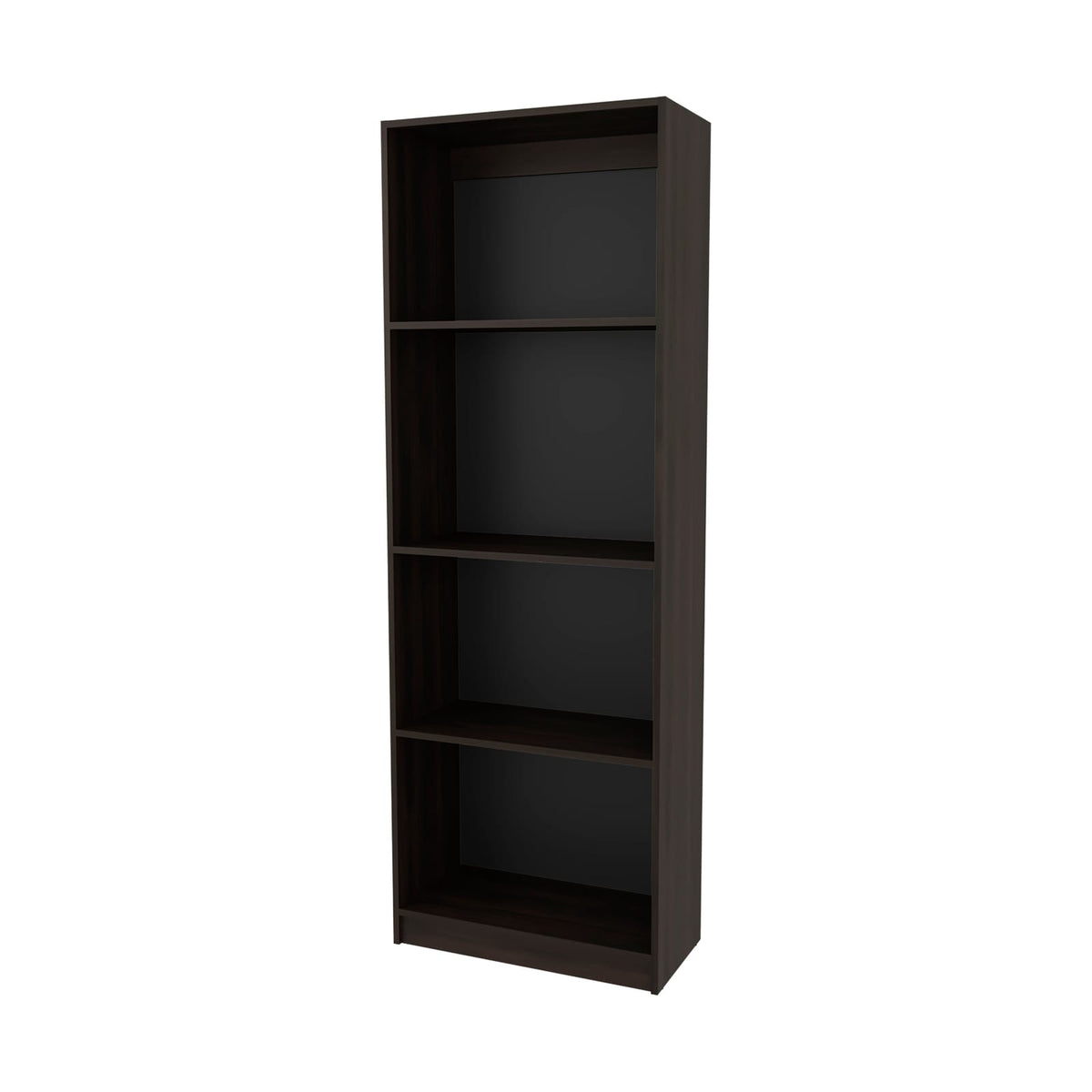 Walnut 4-Tier Bookcase - Primary Living Space Storage