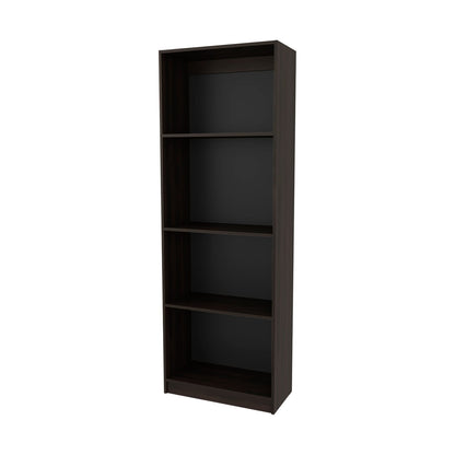 Walnut 4-Tier Bookcase - Primary Living Space Storage