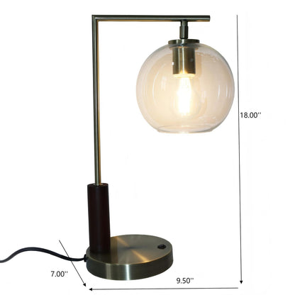 Gold Metal Table & Floor Lamp - Living Room Bedroom