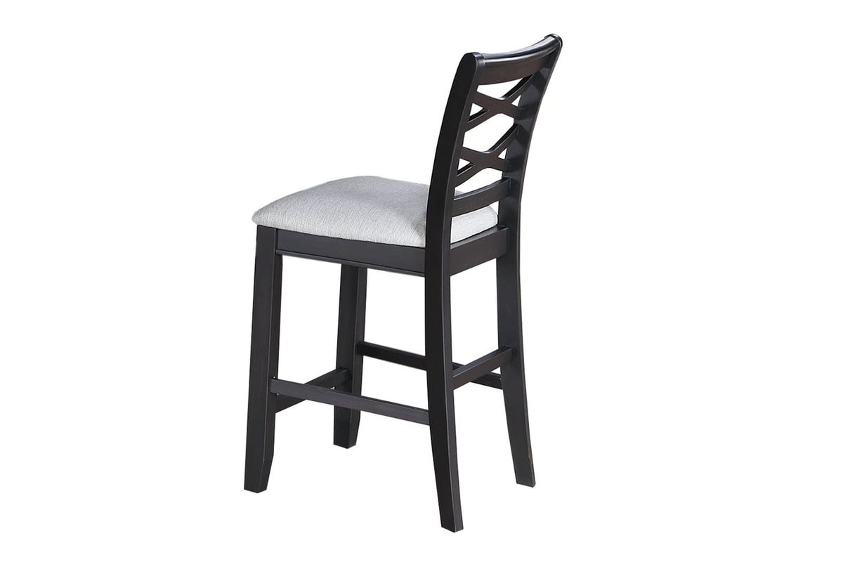 Gray Square Dining Table Set with 4 Chairs for Dining Room