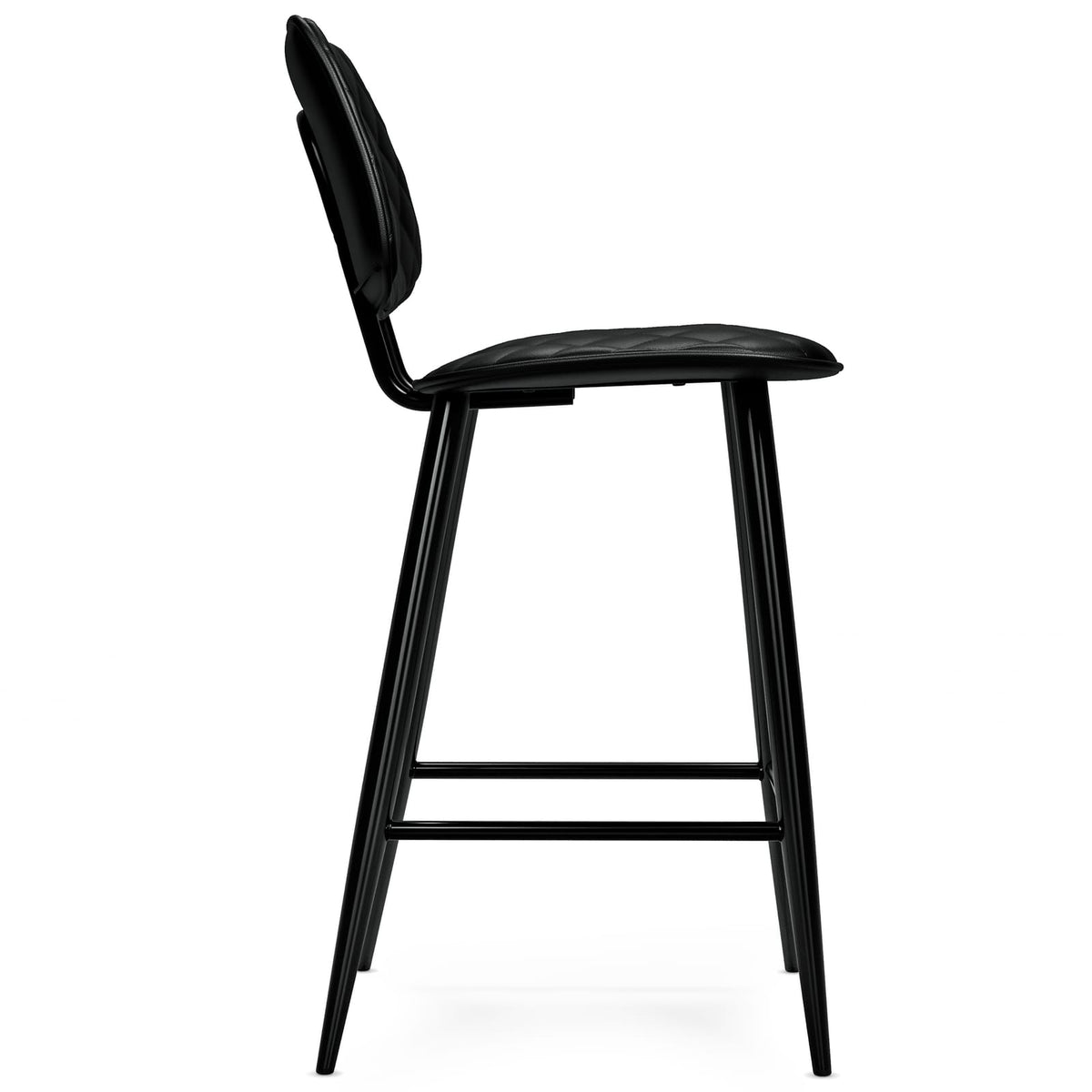 Black Wood Counter Height Stools Set of 2