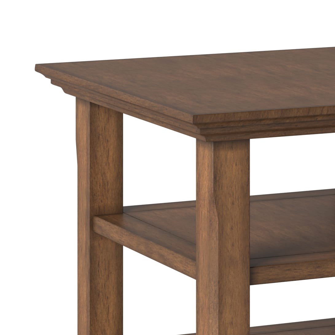 Dark Brown End Table - 19"D x 19"W x 20"H for Living Room