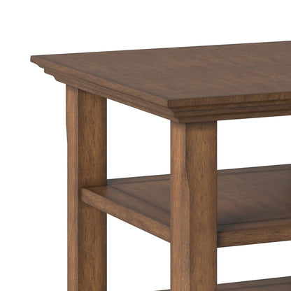 Dark Brown End Table - 19"D x 19"W x 20"H for Living Room