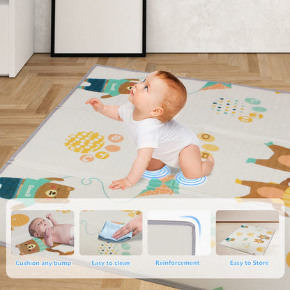 70.87" White Fabric Playpen - Outdoor & Indoor Use