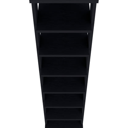 Wenge 7-Tier Tall Shoe Rack - Bedroom Storage for Living Room