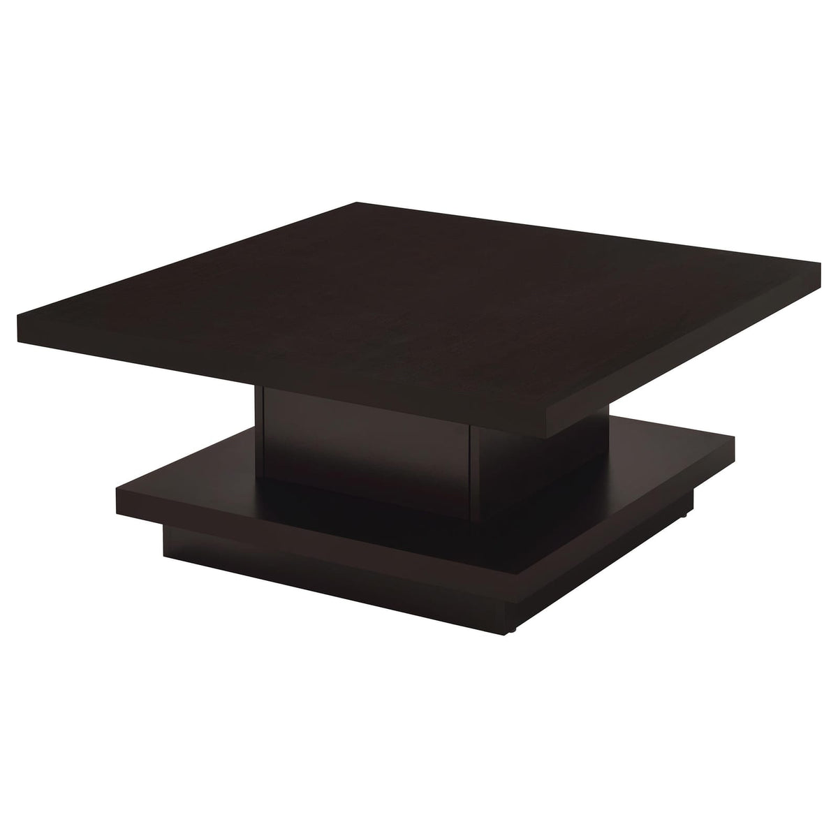 Cappuccino 3-Piece Square Coffee & End Table Set - Engineered Wood