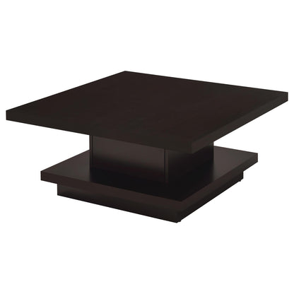Cappuccino 3-Piece Square Coffee & End Table Set - Engineered Wood