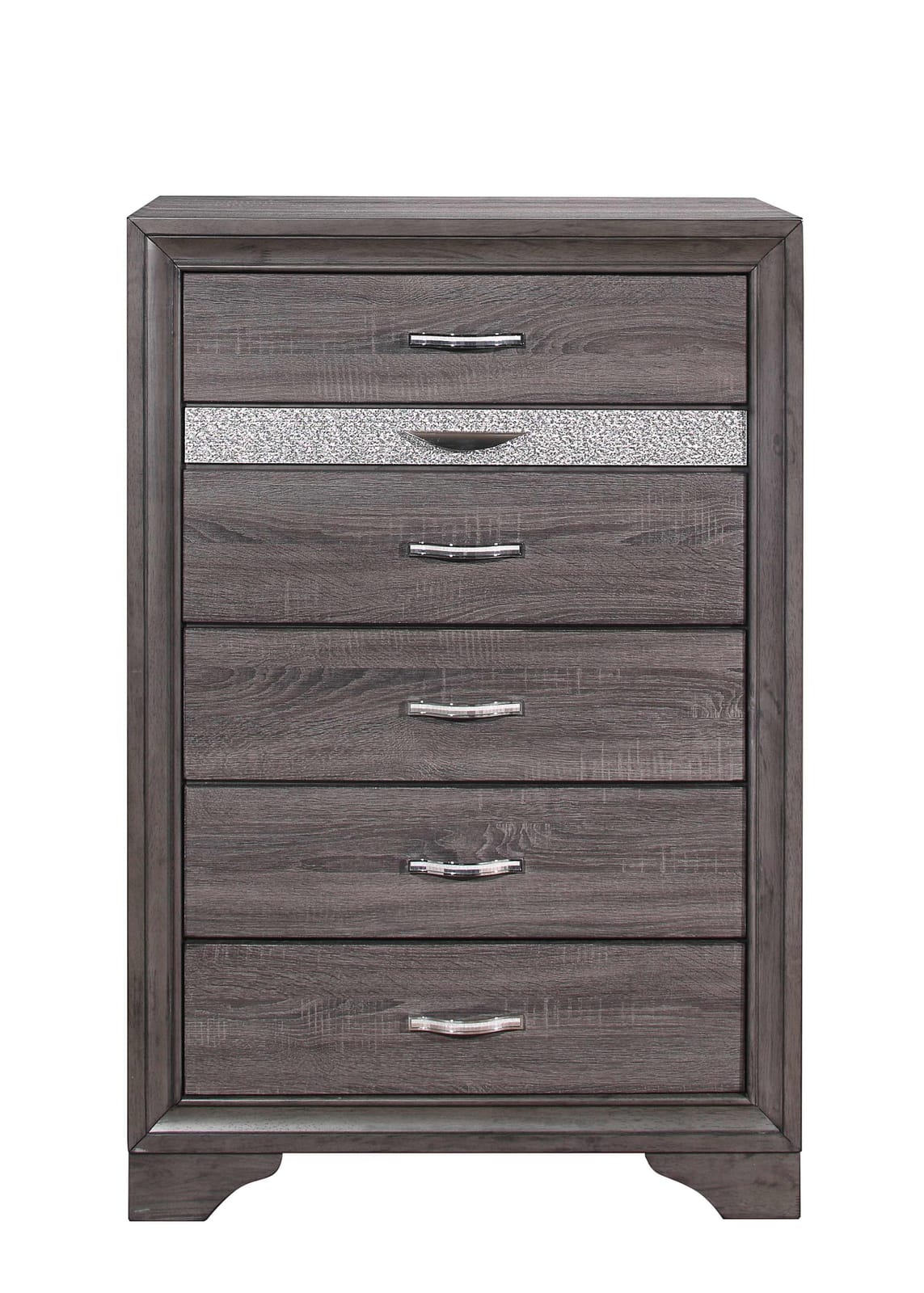 Gray 6 Drawer Dresser - Modern Bedroom Storage