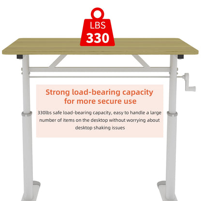 Adjustable Study Desk - Z-Shape, Poplar Wood