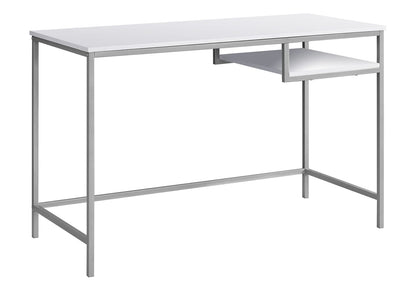 Computer Desk, White MDF - 48" Home Office Desk