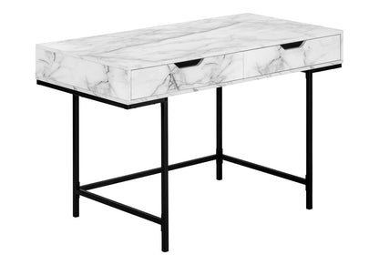 White Computer Desk with Storage Drawers - 48" L