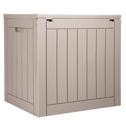 Gray Polypropylene Deck Box - 23 Gallon Outdoor Storage